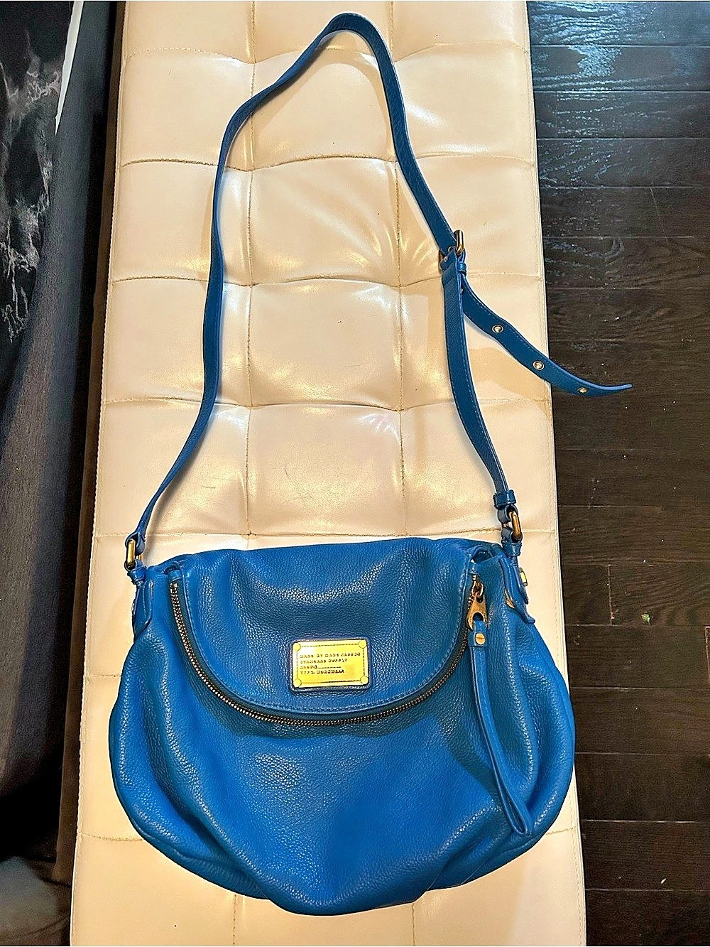 Marc by Marc Jacobs Classic Q Hillier Hobo Blue Crossbody Bag